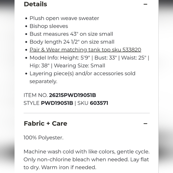 V-Neck Pullover Sweater - Picture 8 of 8